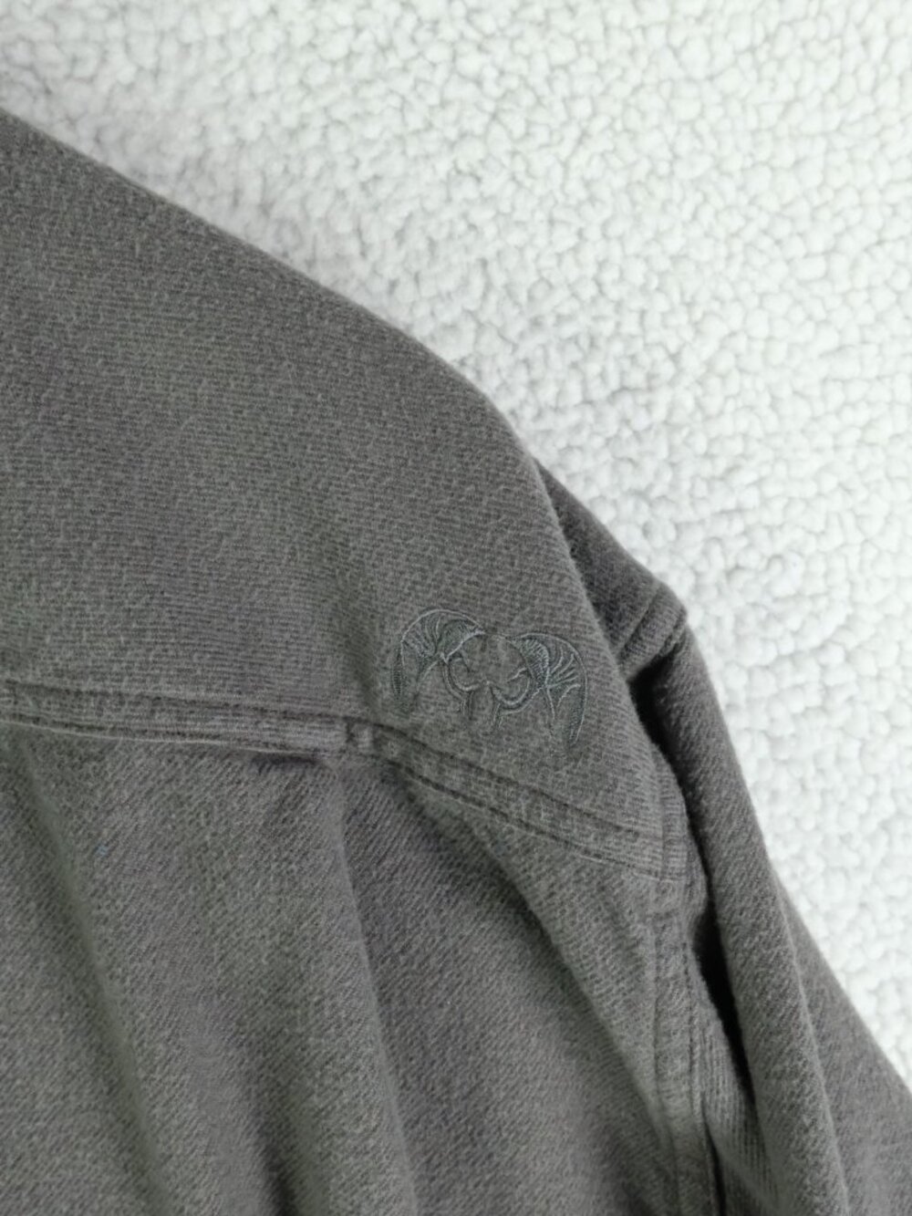Kuiu Flannel Shirt Mens Extra Large Tall Gray Green Button Up Cotton Wool - Picture 4 of 10